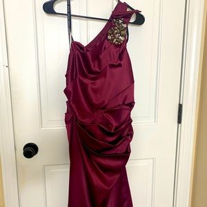 Burgundy cocktail dress- never worn